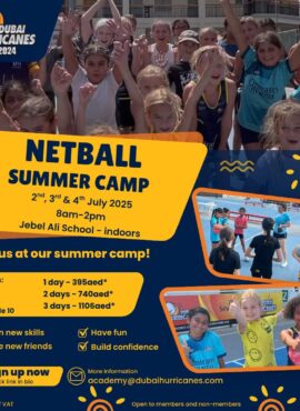 Netball Summer Camp – 2-4 July 2025 at Jebel Ali School