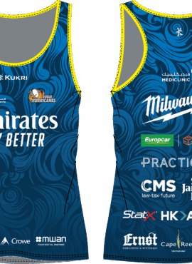 Merch – Blue Sponsor Racer Back Vest