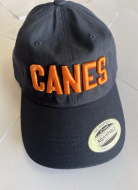 Merch – Canes Cap Navy (Orange Canes)