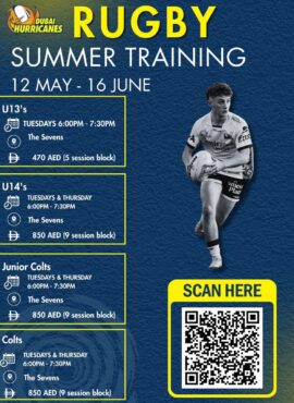Rugby Summer Training – The Sevens – 12 May – 16 June